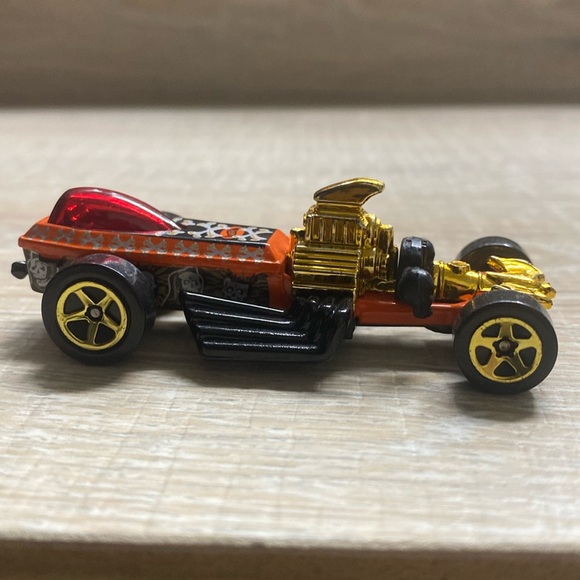 Hot Wheels Orange Rigor Motor Casket Car Loose - Picture 1 of 6
